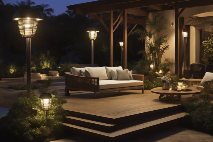 Light up your balcony with a solar lamp